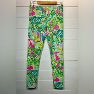 Lily Pulitzer Junior Lima Peru Luxletic Leggings Coastal Girls XL Athleisure